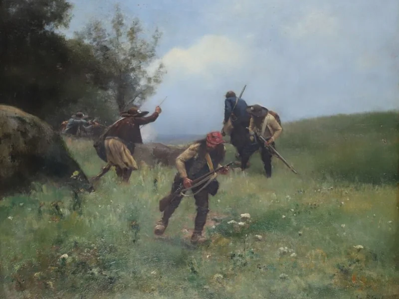 1851-Julien Le Blant - Scena dalla Chouannerie
